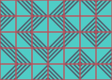 Soyut Geometrik Desen, üretken hesaplama sanatı çizimi 