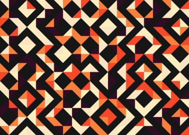 Soyut geometrik arkaplan, örüntüsel üretken hesaplama sanatı, vektör illüstrasyonu 