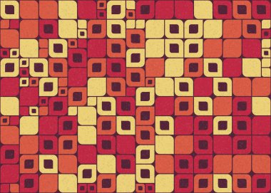 Soyut geometrik hesaplama deseni, vektör illüstrasyonu 