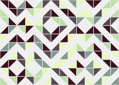 Soyut geometrik hesaplama deseni, vektör illüstrasyonu 