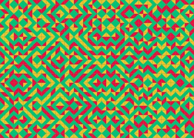 Soyut Geometrik Desen üretken hesaplama sanatı çizimi 