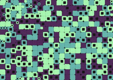 Geometrik desenli üretken hesaplama sanatı çizimi 