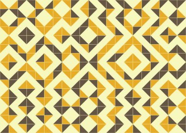 Soyut Geometrik Desen, üretken hesaplama sanatı çizimi 