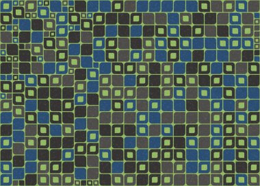 Geometrik desenli üretken hesaplama sanatı çizimi 