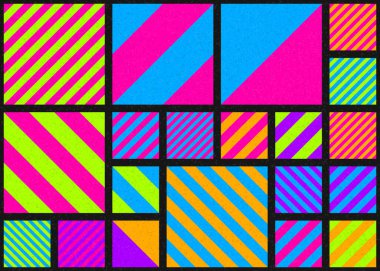 Soyut Geometrik Desen üretken hesaplama sanatı çizimi 