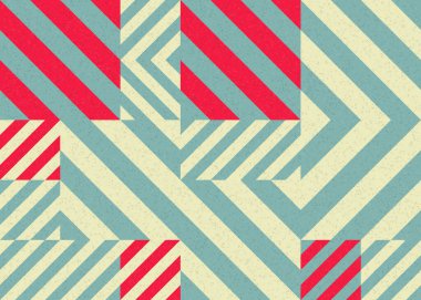 Soyut geometrik arkaplan, örüntüsel üretken hesaplama sanatı, vektör illüstrasyonu 