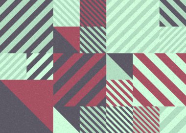 Soyut Geometrik Desen üretken hesaplama sanatı çizimi 