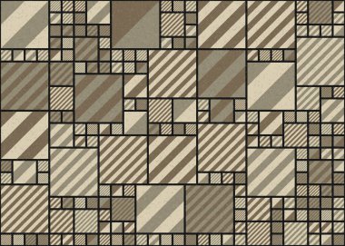 Soyut Geometrik Desen üretken hesaplama sanatı çizimi