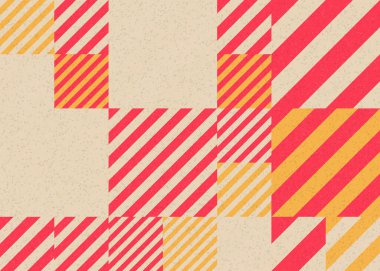 Soyut Geometrik Desen üretken hesaplama sanatı çizimi 