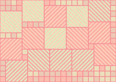 Soyut geometrik arkaplan, örüntüsel üretken hesaplama sanatı, vektör illüstrasyonu 