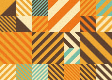 Soyut Geometrik Desen üretken hesaplama sanatı çizimi 