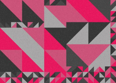 Soyut geometrik hesaplama deseni, vektör illüstrasyonu