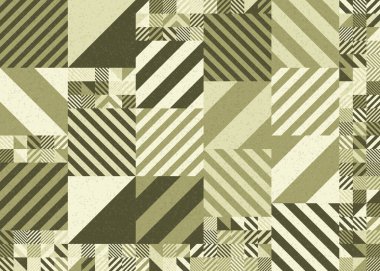 Soyut Geometrik Desen üretken hesaplama sanatı çizimi 