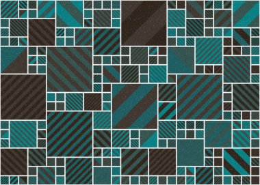 Soyut geometrik hesaplama deseni, vektör illüstrasyonu 