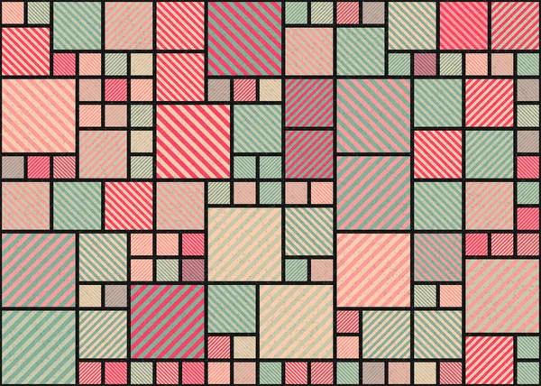 Abstrakte Geometrische Muster Generative Computergestützte Kunstillustration — Stockvektor