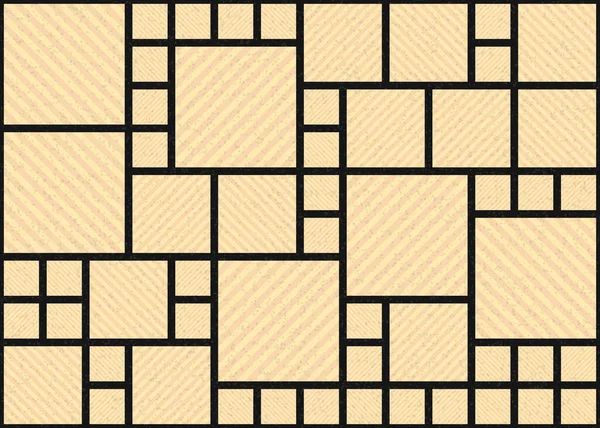 Modello Astratto Geometrico Computazionale Illustrazione Vettoriale — Vettoriale Stock