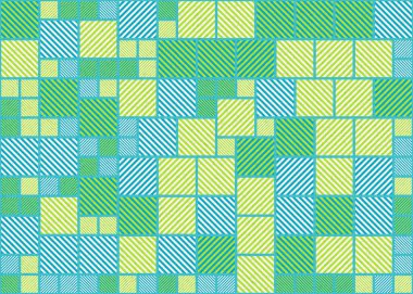 Soyut geometrik hesaplama deseni, vektör illüstrasyonu    