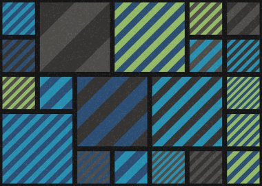 Soyut Geometrik Desen üretken hesaplama sanatı çizimi