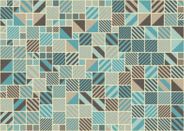 Soyut Geometrik Desen üretken hesaplama sanatı çizimi 