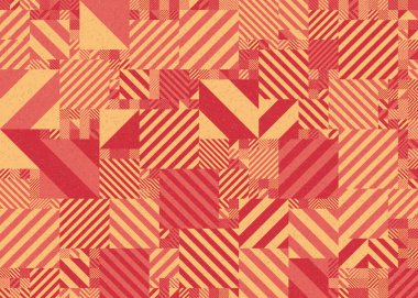 Soyut geometrik arkaplan, örüntüsel üretken hesaplama sanatı, vektör illüstrasyonu 