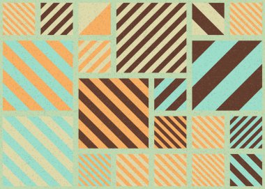 Soyut Geometrik Desen üretken hesaplama sanatı çizimi