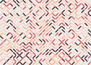 Soyut Geometrik Desen üretken hesaplama sanatı çizimi 