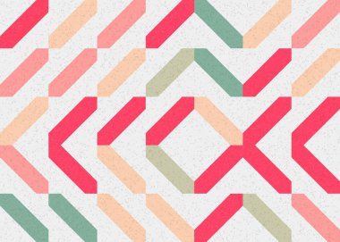 Soyut Geometrik Desen üretken hesaplama sanatı çizimi