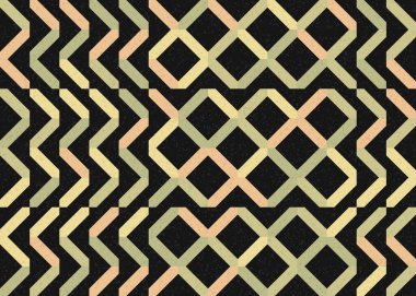 Soyut geometrik hesaplama deseni, vektör illüstrasyonu    