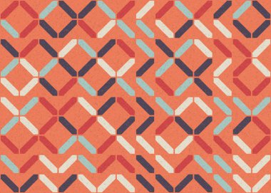 Soyut Geometrik Desen üretken hesaplama sanatı çizimi 