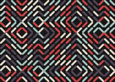 Soyut Geometrik Desen üretken hesaplama sanatı çizimi