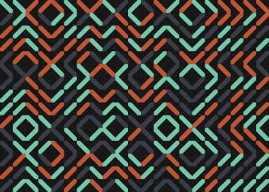 Soyut Geometrik Desen üretken hesaplama sanatı çizimi 