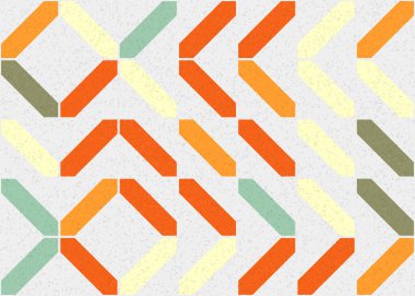 Soyut geometrik hesaplama deseni, vektör illüstrasyonu    