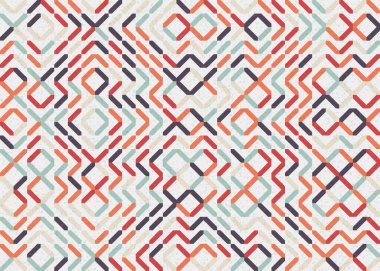 Soyut Geometrik Desen üretken hesaplama sanatı çizimi 