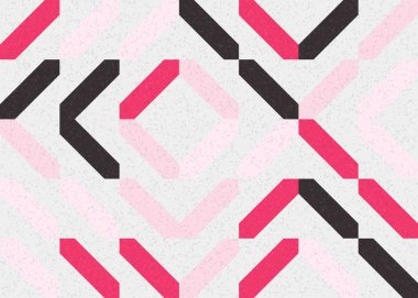 Soyut Geometrik Desen üretken hesaplama sanatı çizimi 