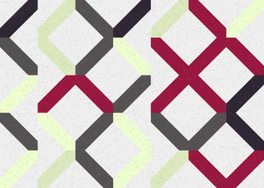 Soyut Geometrik Desen üretken hesaplama sanatı çizimi