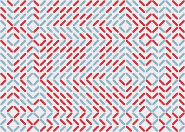 Soyut Geometrik Desen üretken hesaplama sanatı çizimi 
