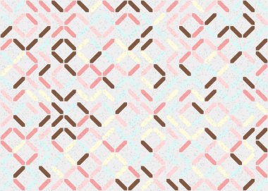 Soyut Geometrik Desen üretken hesaplama sanatı çizimi 