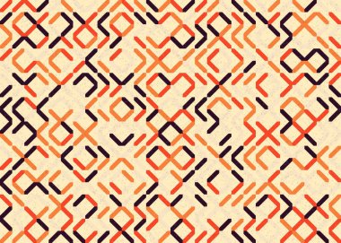 Soyut Geometrik Desen üretken hesaplama sanatı çizimi 