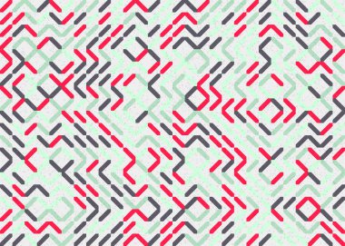 Soyut Geometrik Desen üretken hesaplama sanatı çizimi 