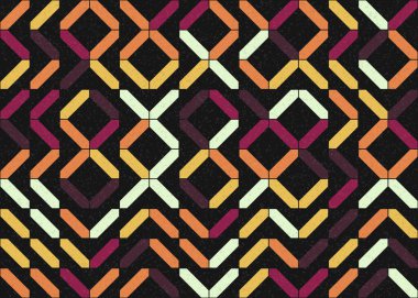 Soyut geometrik hesaplama deseni, vektör illüstrasyonu