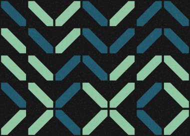 Soyut Geometrik Desen üretken hesaplama sanatı çizimi