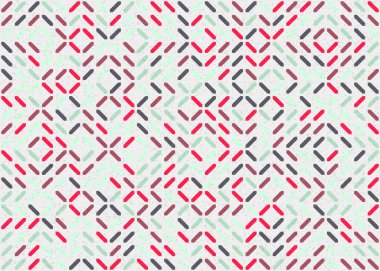 Soyut Geometrik Desen üretken hesaplama sanatı çizimi