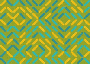 Soyut geometrik hesaplama deseni, vektör illüstrasyonu    