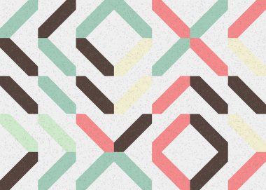 Soyut Geometrik Desen üretken hesaplama sanatı çizimi