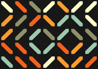 Soyut geometrik hesaplama deseni, vektör illüstrasyonu