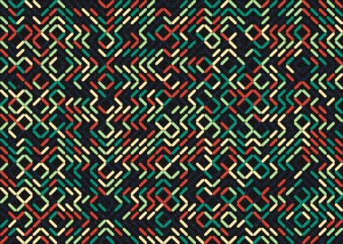 Soyut Geometrik Desen üretken hesaplama sanatı çizimi 