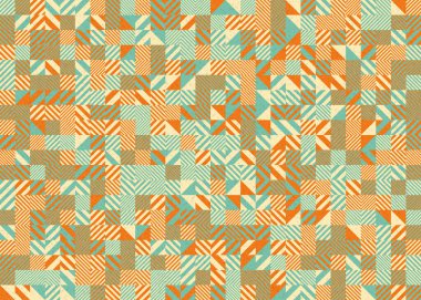 Soyut geometrik desen, üretken hesaplama çizimi