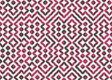 Soyut geometrik desen, üretken hesaplama çizimi