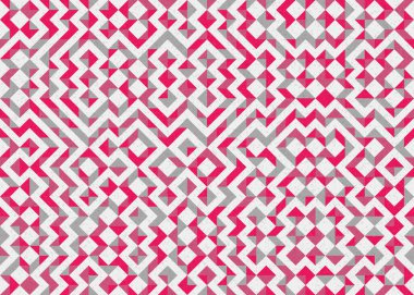 Soyut geometrik desen, üretken hesaplama sanatı 