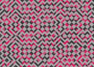 Soyut geometrik desen, üretken hesaplama sanatı 